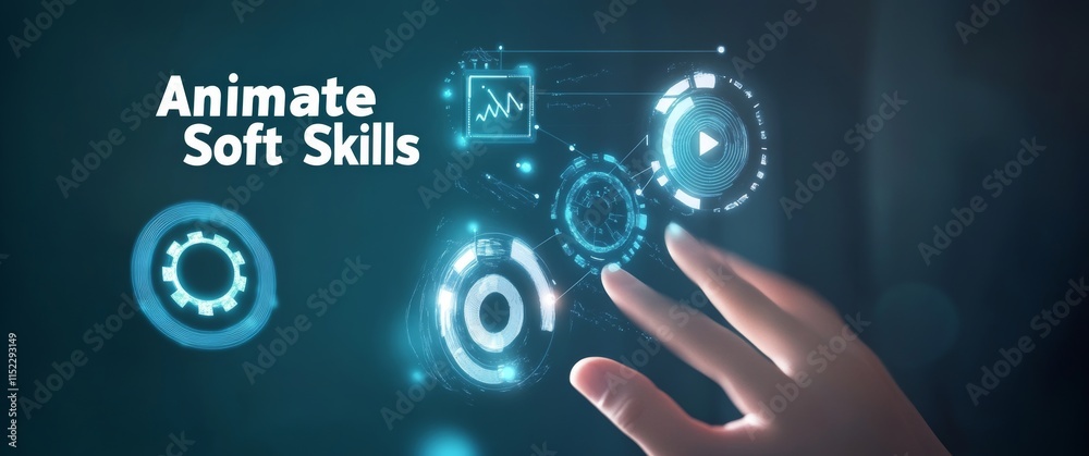 Soft Skills in Digital and Social Media, with the text Soft Skills in Digital and Social Media, with the text