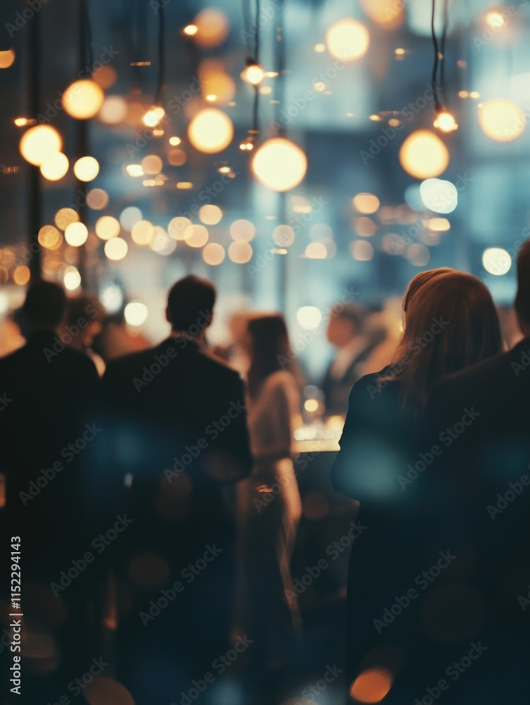 Cocktail Party in a Spacious Room