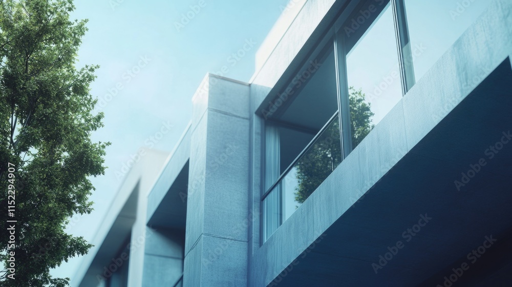 Fototapeta premium Contemporary Modern Residential Building