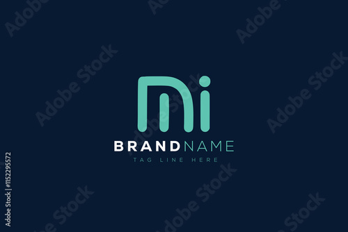 M and I logo design.  MI abstract Letters Logo Monogram. This logo design is the process of creating a visual symbol that represents a brand, company, or individual.