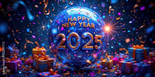 New year celebration 2025 festive event party