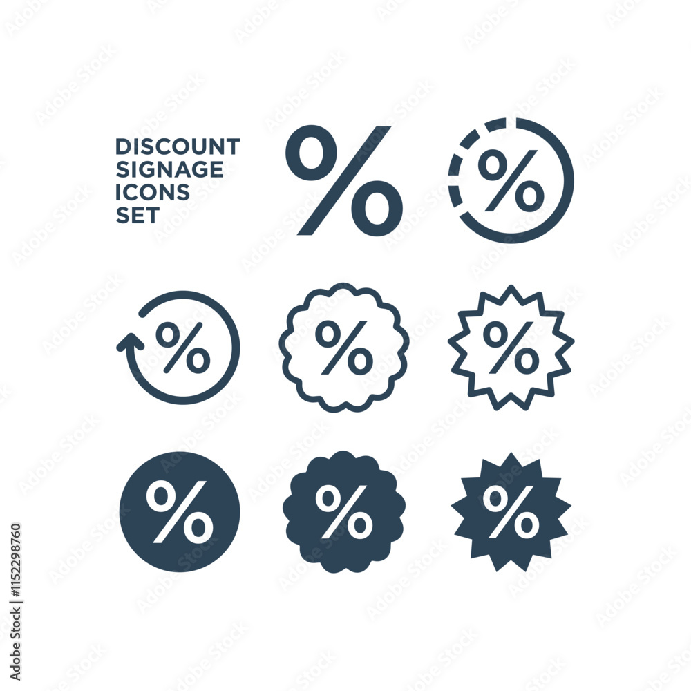 Naklejka premium Shopping tag icons set. Special offer sign. Discount coupons symbol. Vector.