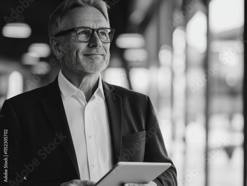 Obraz na płótnie Professional Man in Business Attire w salonie