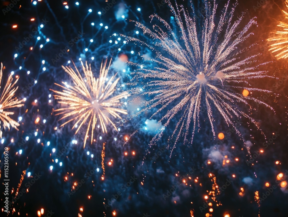 Fototapeta premium Celebratory Fireworks Display
