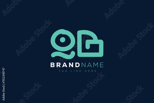 Q and B logo design.  QB abstract Letters Logo Monogram. This logo design is the process of creating a visual symbol that represents a brand, company, or individual.