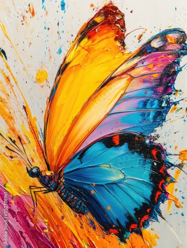 Vivid Butterfly Mosaic