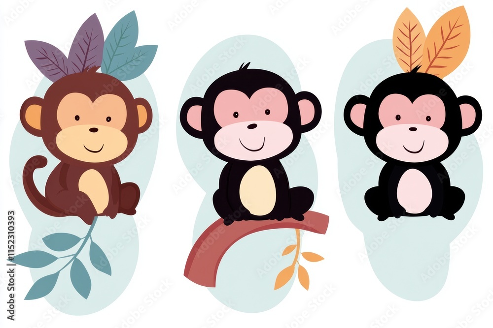 monkey clip art, cute and cheerful monkey illustrations to liven up your projects and presentations monkey clip art, cute and cheerful monkey illustrations to liven up your projects and presentations