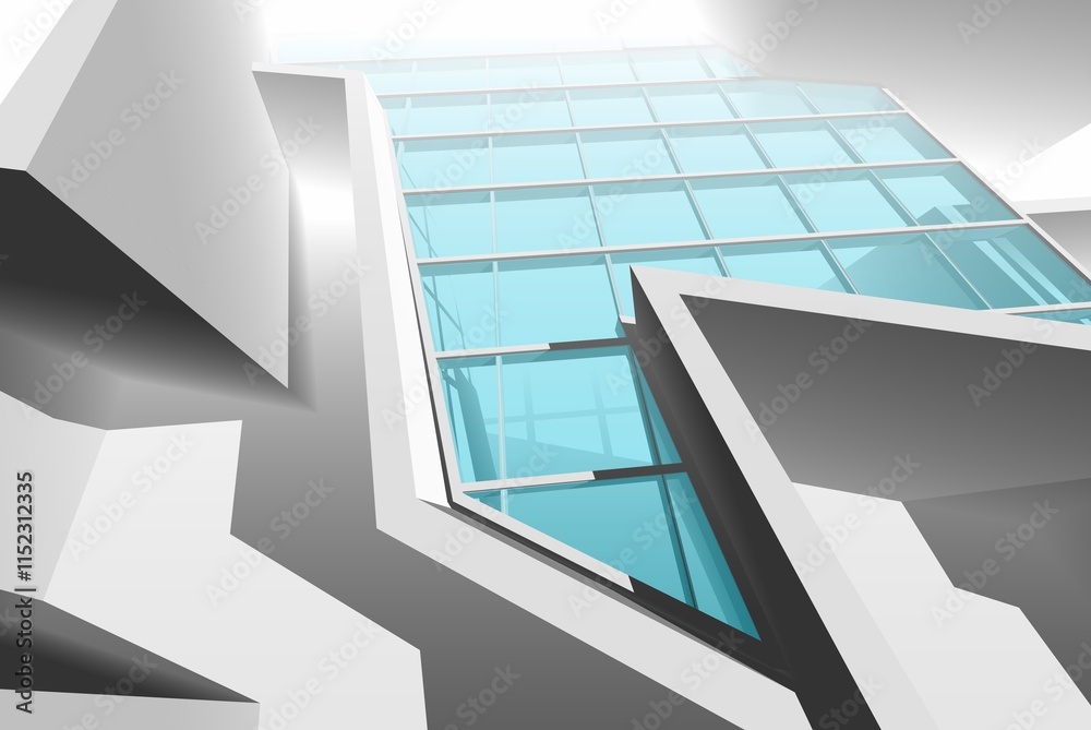 Obraz premium Abstract architectural background 3d rendering