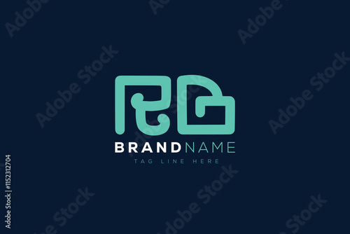 R and B logo design.  RB abstract Letters Logo Monogram. This logo design is the process of creating a visual symbol that represents a brand, company, or individual.