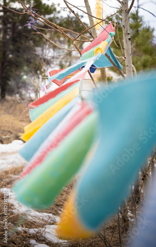 Himalayan & Nepalese lags flying in the breeze