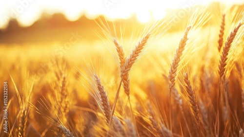 Soft Light Over Golden Farmland at Sunset