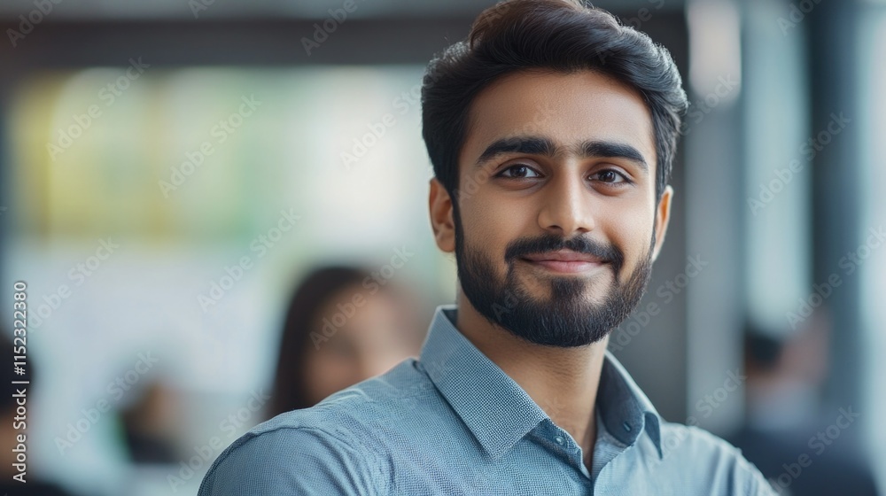 Smiling Businessman with a beard Smiling Businessman with a beard
