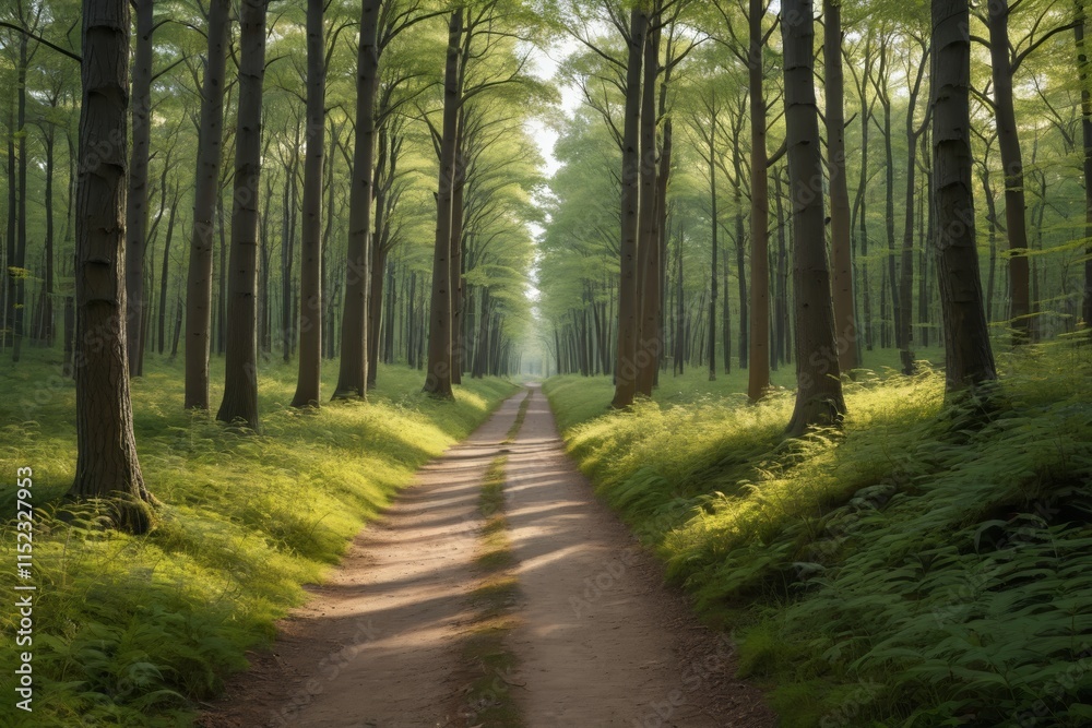 there is a dirt road that is surrounded by trees and grass there is a dirt road that is surrounded by trees and grass
