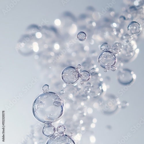 Wallpaper Mural abstract background of clear bubbles Torontodigital.ca