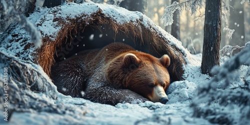 Bear in Winter's Sleep