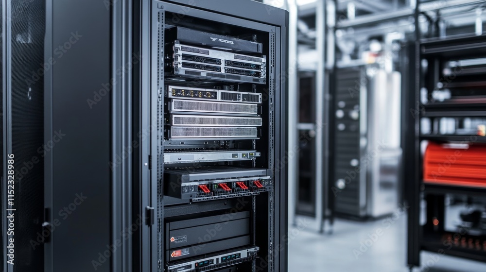 Data center operations modern facility technology equipment industrial environment close-up view infrastructure management Data center operations modern facility technology equipment industrial environment close-up view infrastructure management