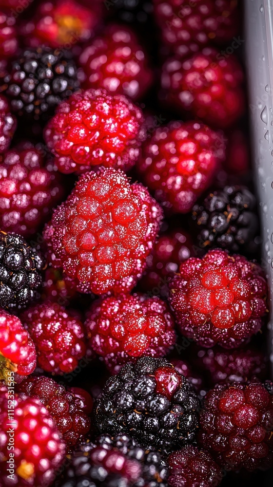Freshly harvested berries closeup in an open field food natural environment vibrant viewpoint Freshly harvested berries closeup in an open field food natural environment vibrant viewpoint