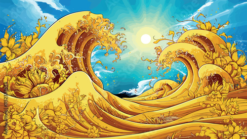 blooming tides petal drift wave garden inked blossoms flowing floral petal streams whispering waves floral currents ink ripple blooms
wave-kissed
