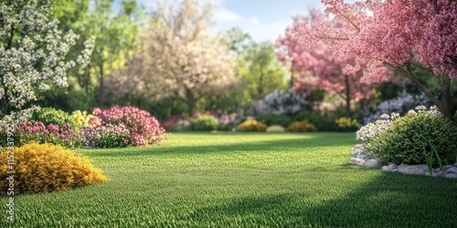 Serene Spring Garden Scene