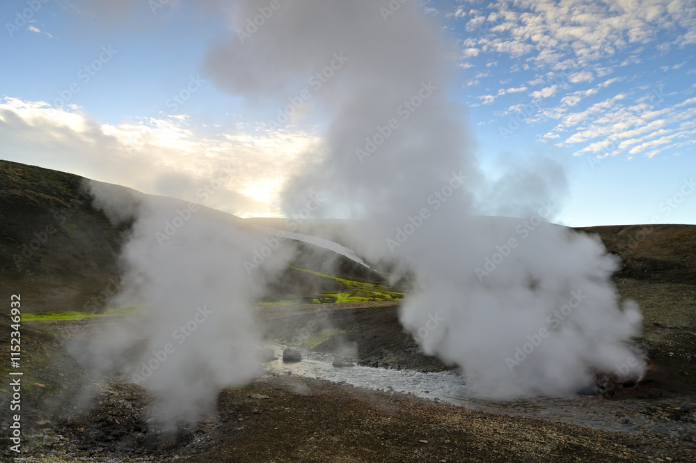 Sulfur springs in the Icelandic highlands Sulfur springs in the Icelandic highlands