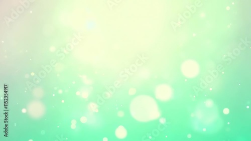 Pastel Light Green Background with Blur Particle Effect for Luxury Project Design