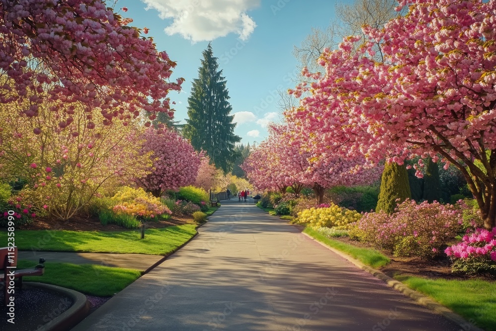 Spring Celebration in Seattle Park Spring Celebration in Seattle Park