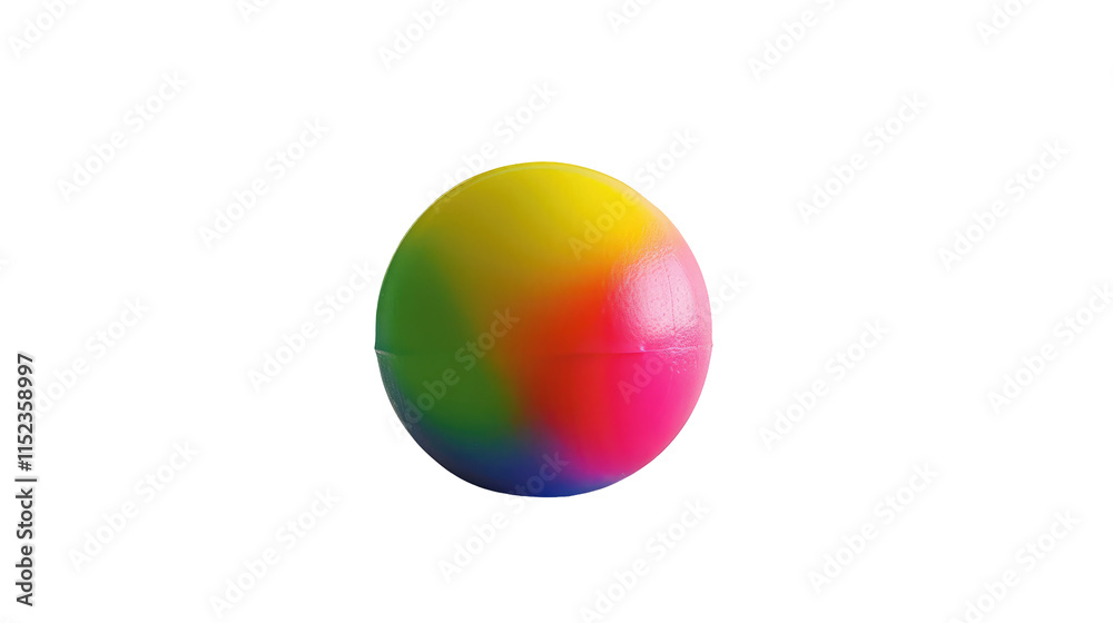 Obraz premium A brightly colored stress ball isolated background