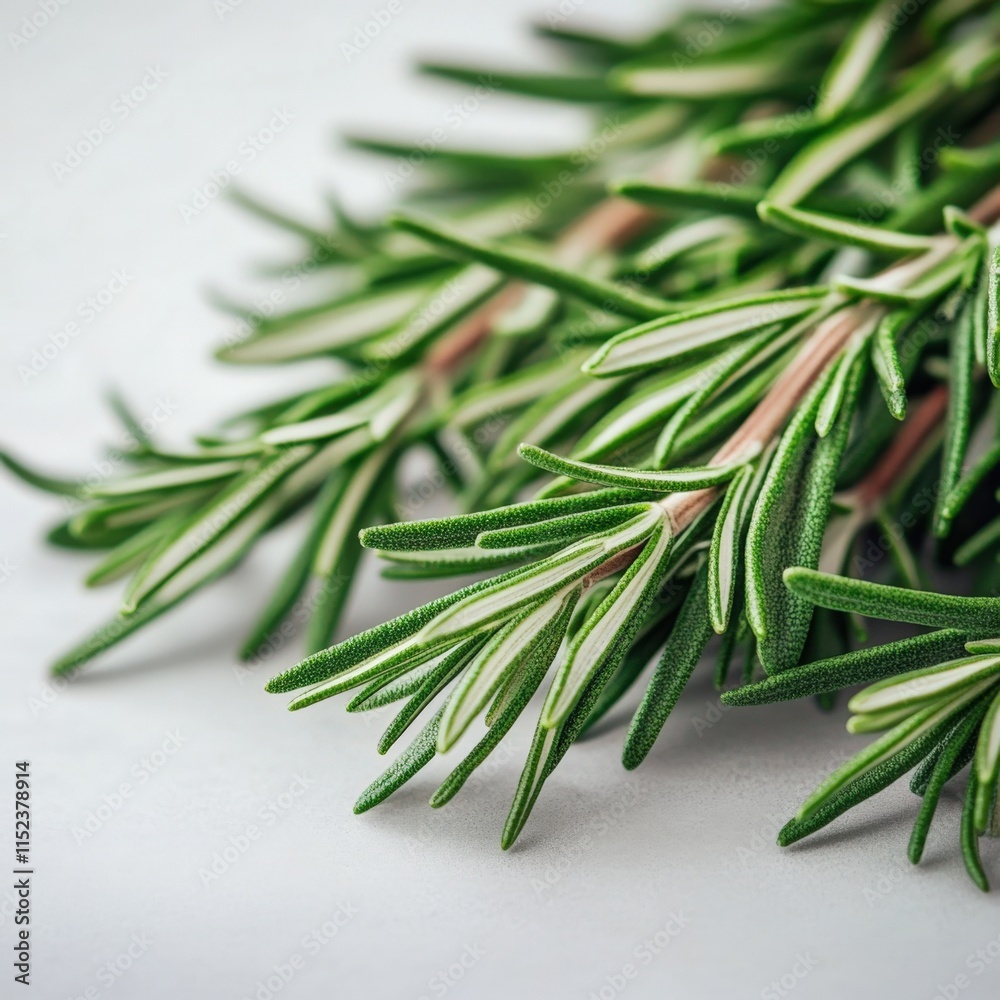 Fototapeta premium close-up of fresh rosemary sprigs