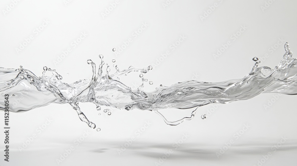water splashing on white background water splashing on white background