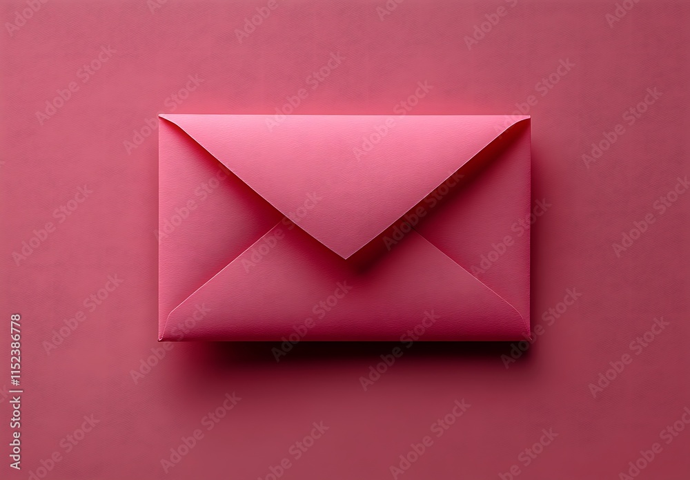 Pink Envelope on a Pink Background.
Pink Envelope on a Pink Background.