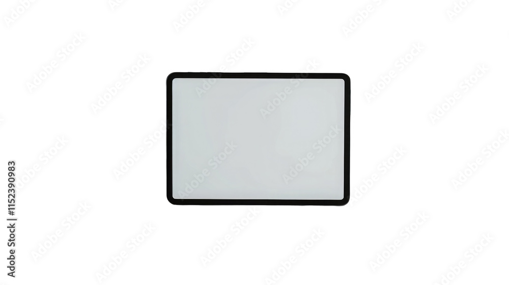 A digital tablet with a blank screen isolate form A digital tablet with a blank screen isolate form