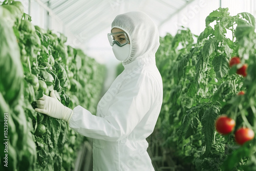 photo 16/9 dâ€™opÃ©ratrices dans le secteur agroalimentaire en blouses blanches avec des gants  photo