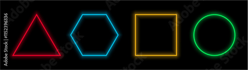 neon basic shape