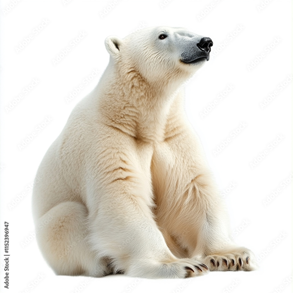 Fototapeta premium polar bear isolated on white background