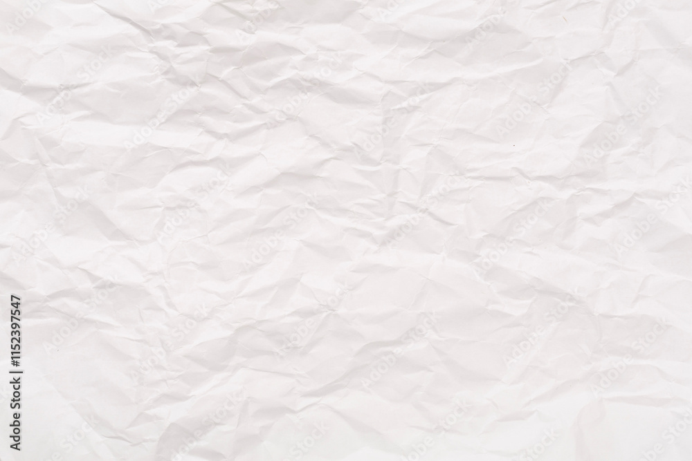 Crumpled white paper as background, top view Crumpled white paper as background, top view