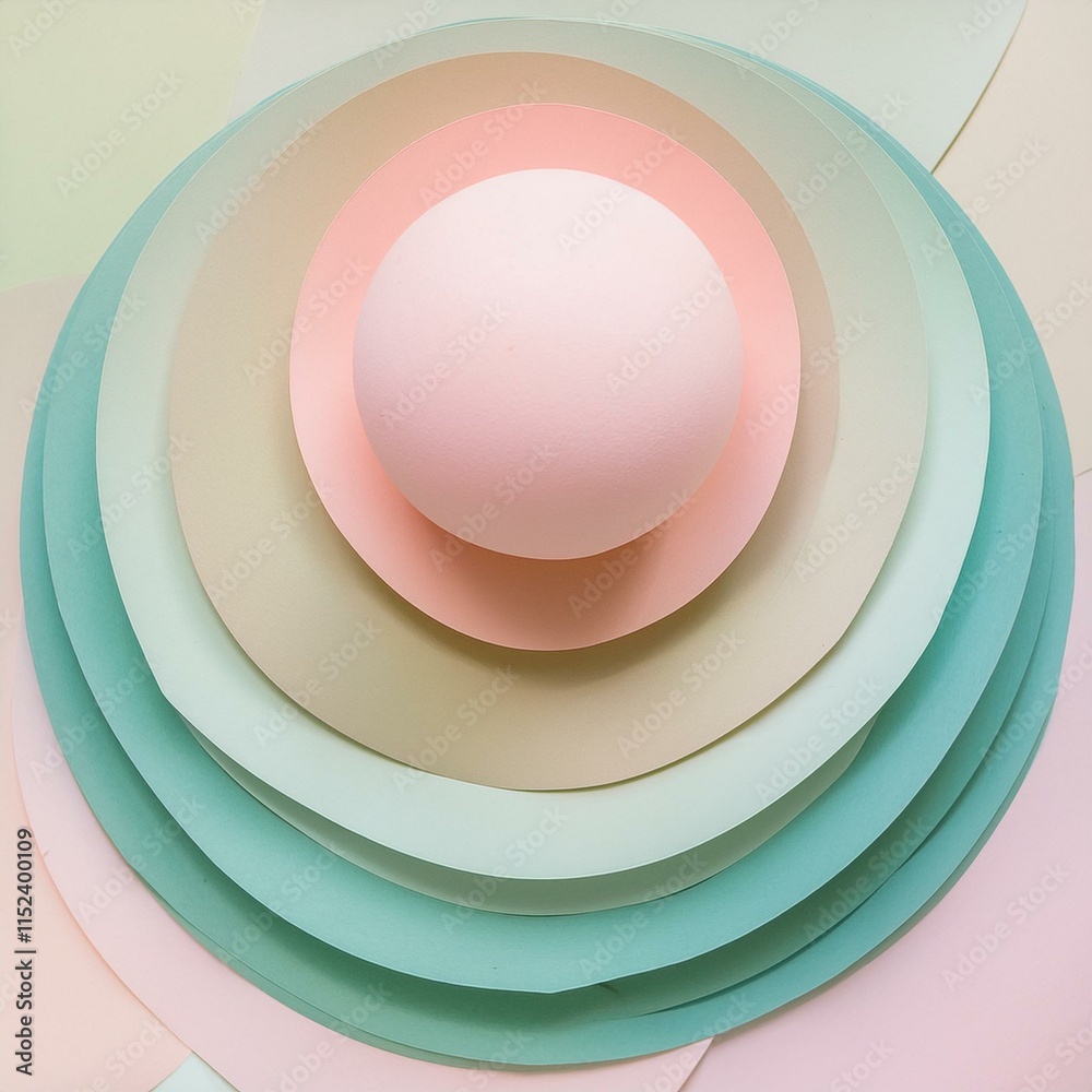 abstract background featuring overlapping pastel spheres with soft gradients abstract background featuring overlapping pastel spheres with soft gradients