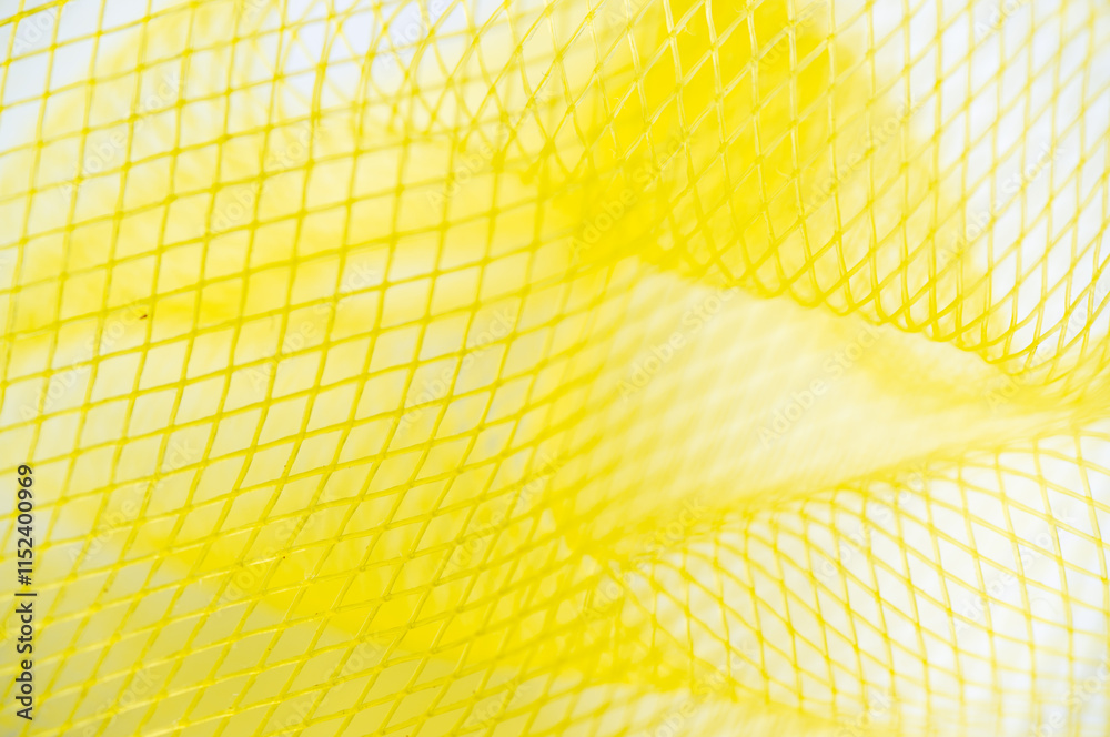 Close up of Layered Yellow Mesh Texture Close up of Layered Yellow Mesh Texture