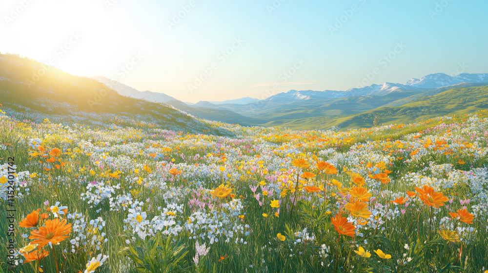 Fototapeta premium field of daisies