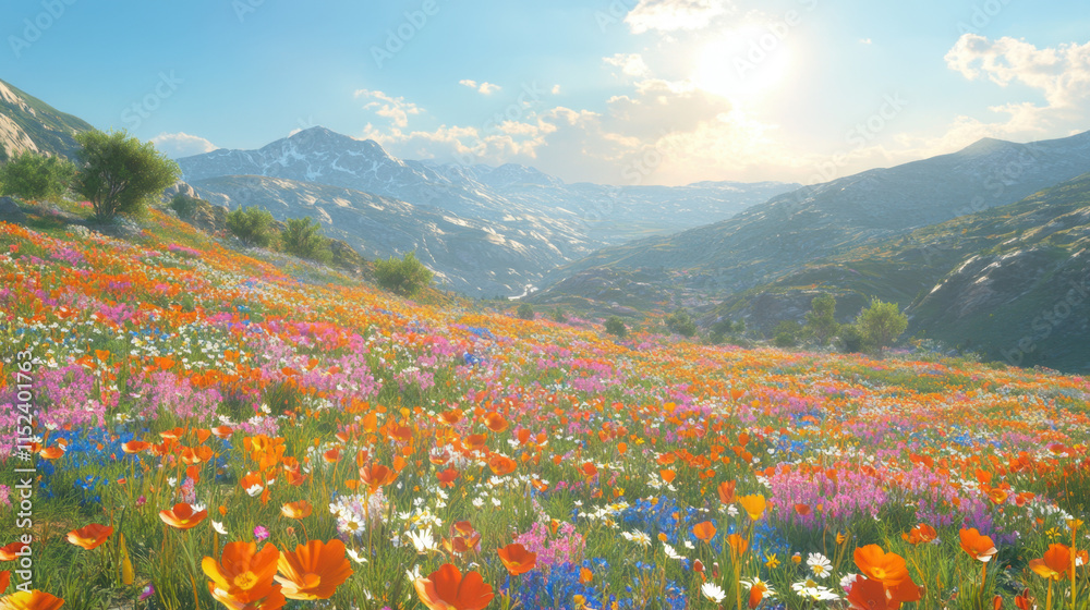 Fototapeta premium field of flowers