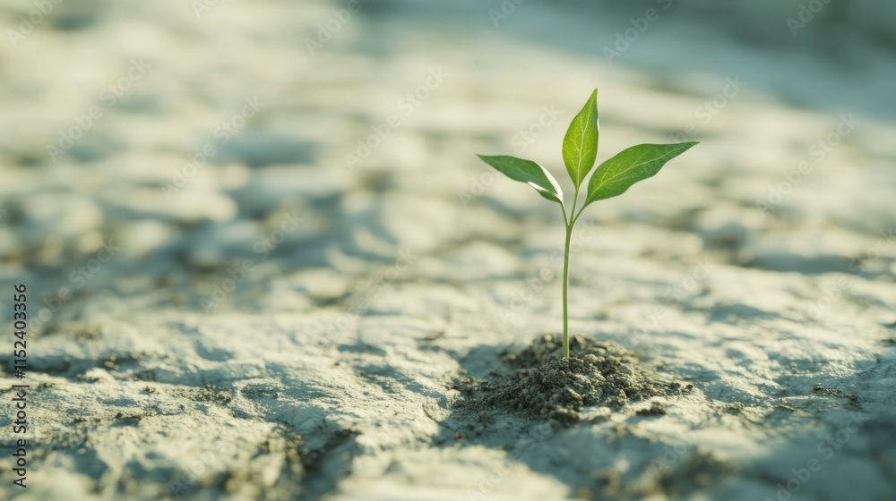 small plant growing in dry arid land small plant growing in dry arid land