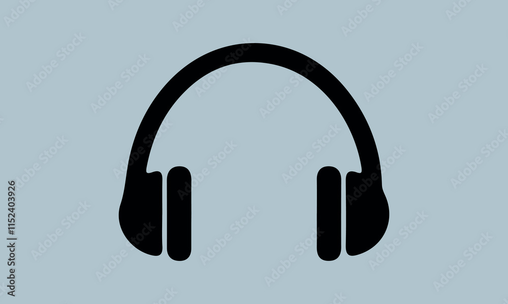 Headphone Vector Music sign stock illustration Headphone Vector Music sign stock illustration