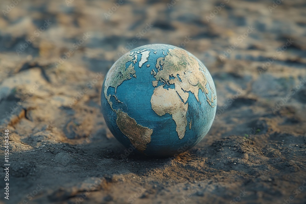 Earth Globe on Parched Soil Highlighting Climate Change, Ecology, and the Importance of Environmental Sustainability
Earth Globe on Parched Soil Highlighting Climate Change, Ecology, and the Importance of Environmental Sustainability