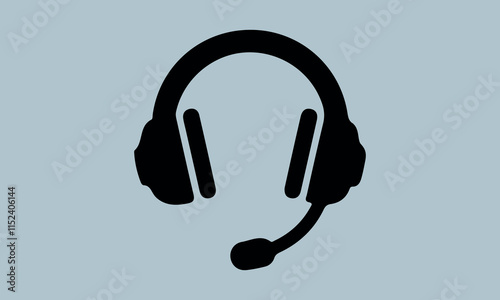 Headphone Vector Music sign stock illustration