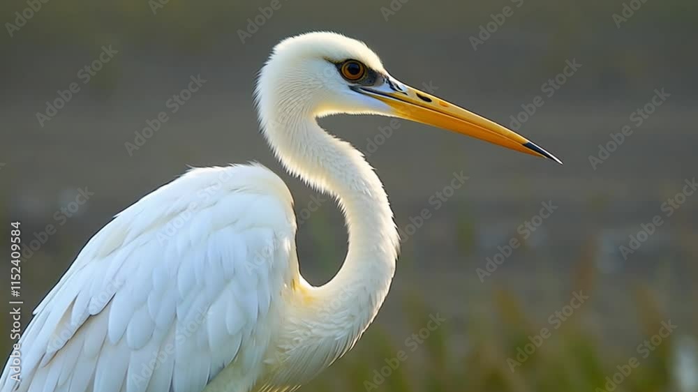 This epic video shows a white bird. This epic video shows a white bird.