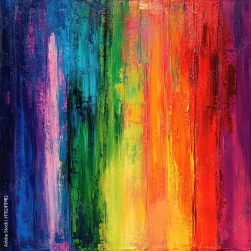 abstract art with vibrant rainbow colors