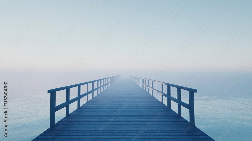 Fototapeta premium Minimalistic shot of a pier