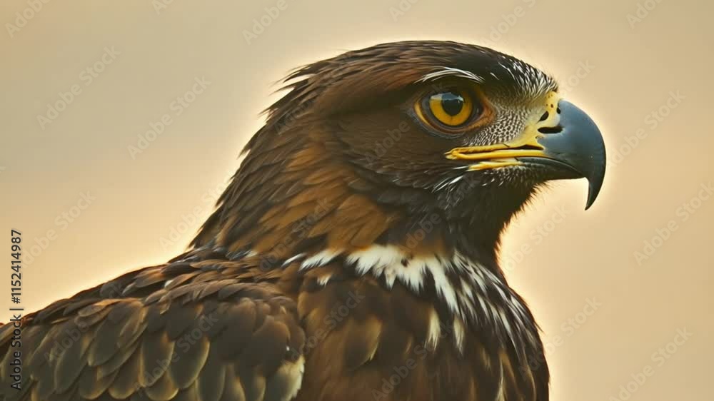 This epic video shows a eagle. The eagle Looks into the Camera and Around. This epic video shows a eagle. The eagle Looks into the Camera and Around.