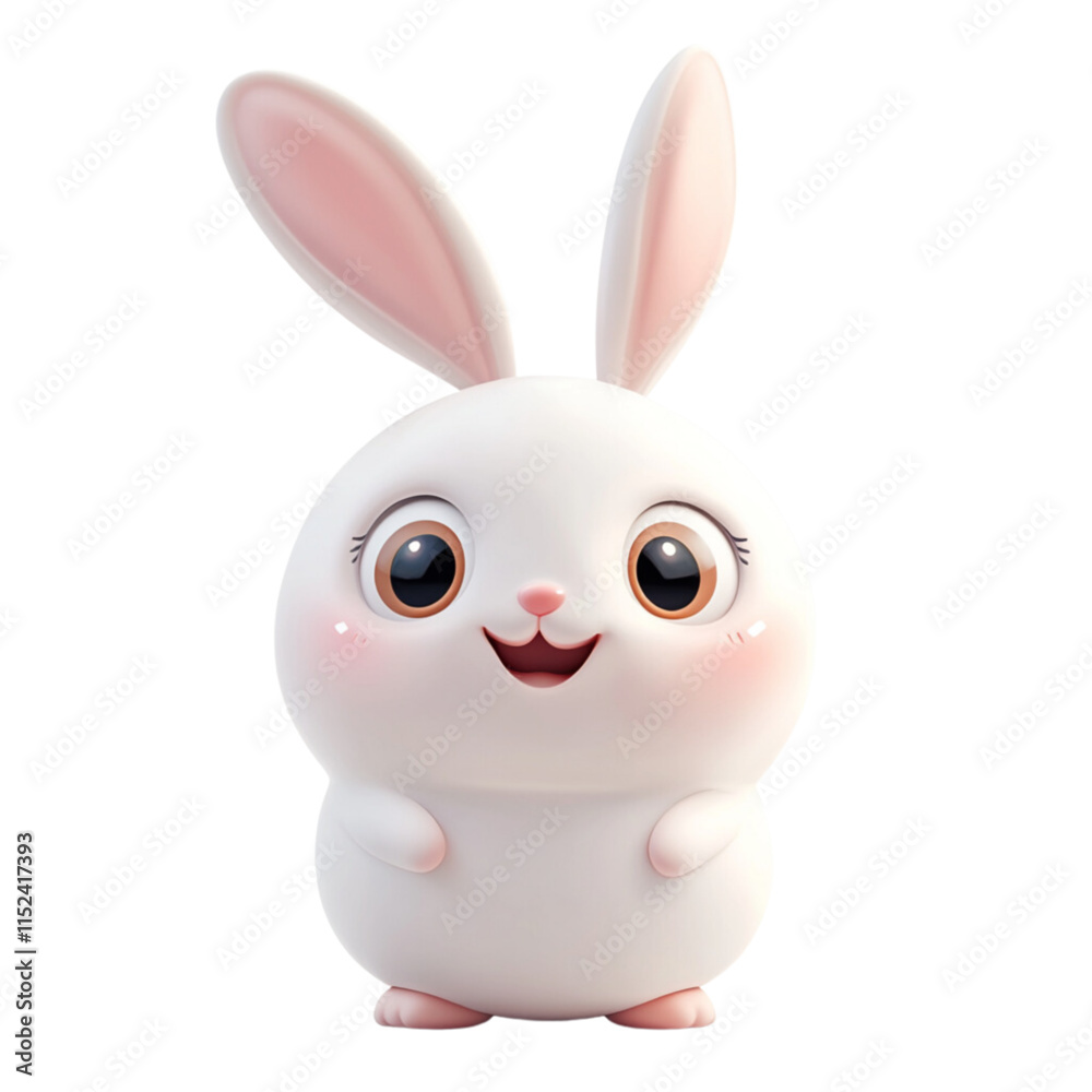 Obraz premium white rabbit