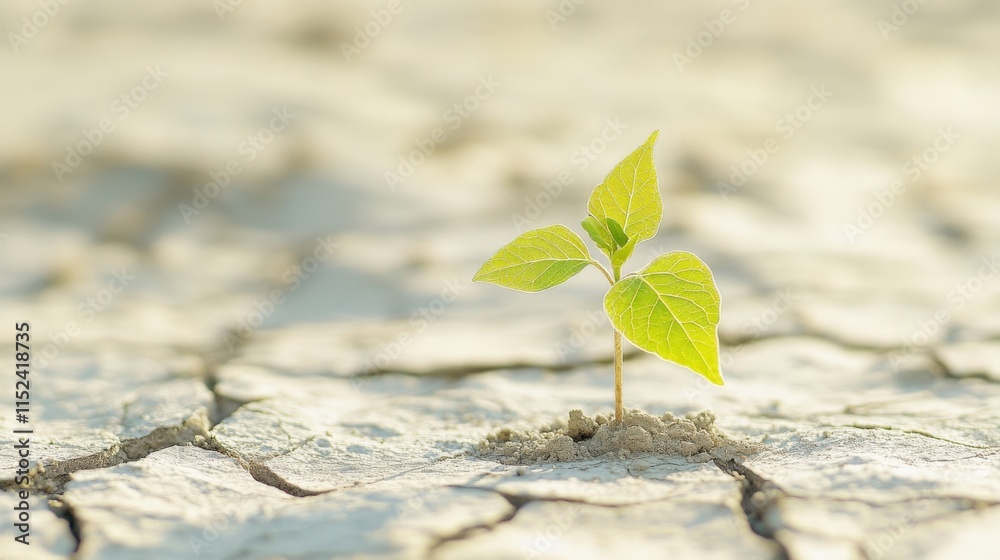 a small plant growing in dry, cracked earth a small plant growing in dry, cracked earth
