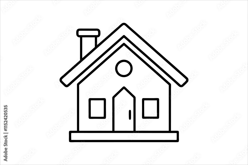 Web home icon set for websites and apps. Simple house symbol. Flat real estate sign. Main page pictogram in filled, thin line, outline and stroke style. Isolated illustration. Web home icon set for websites and apps. Simple house symbol. Flat real estate sign. Main page pictogram in filled, thin line, outline and stroke style. Isolated illustration.